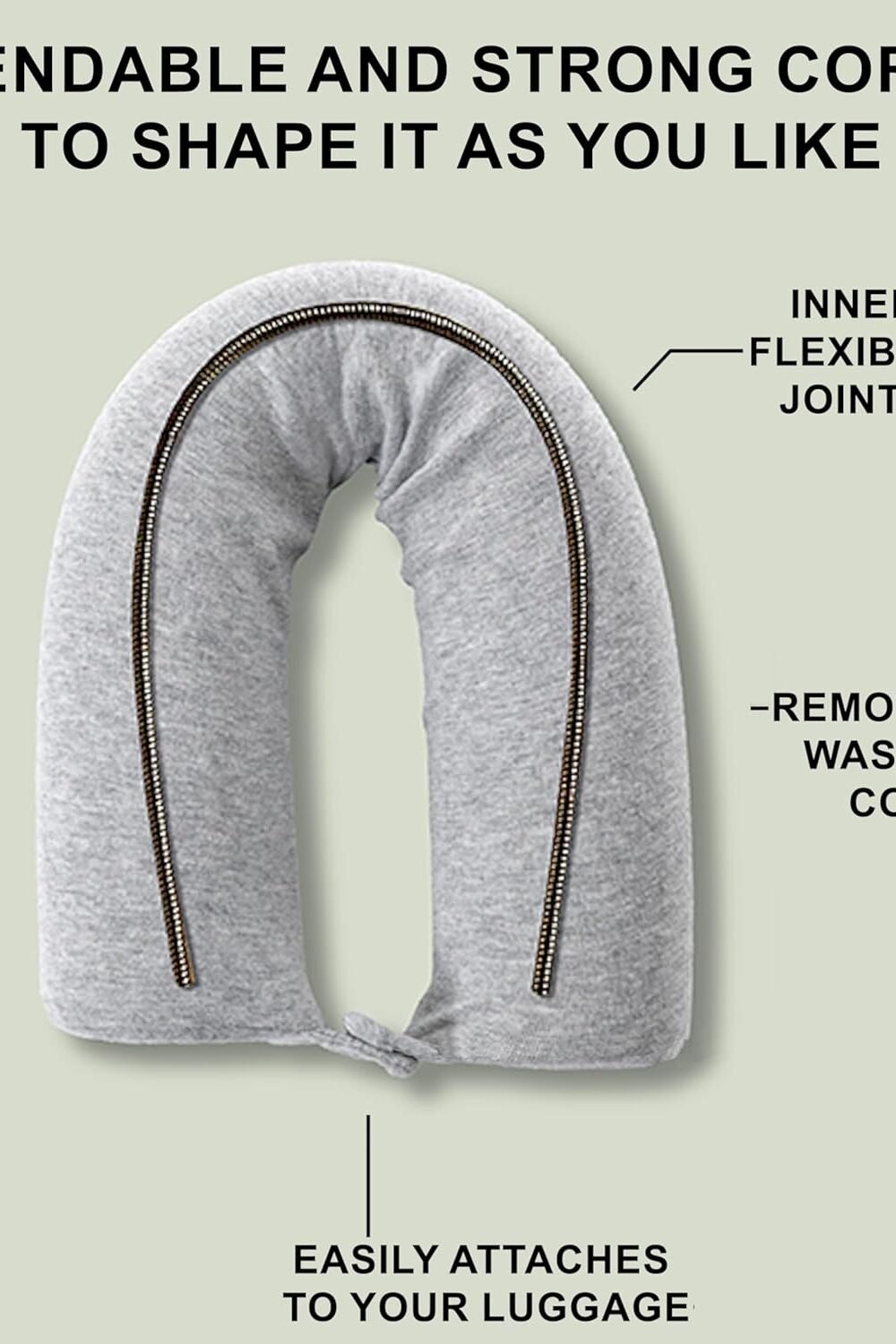 Djustable Twist Memory Foam Avel Pillow - Image 2