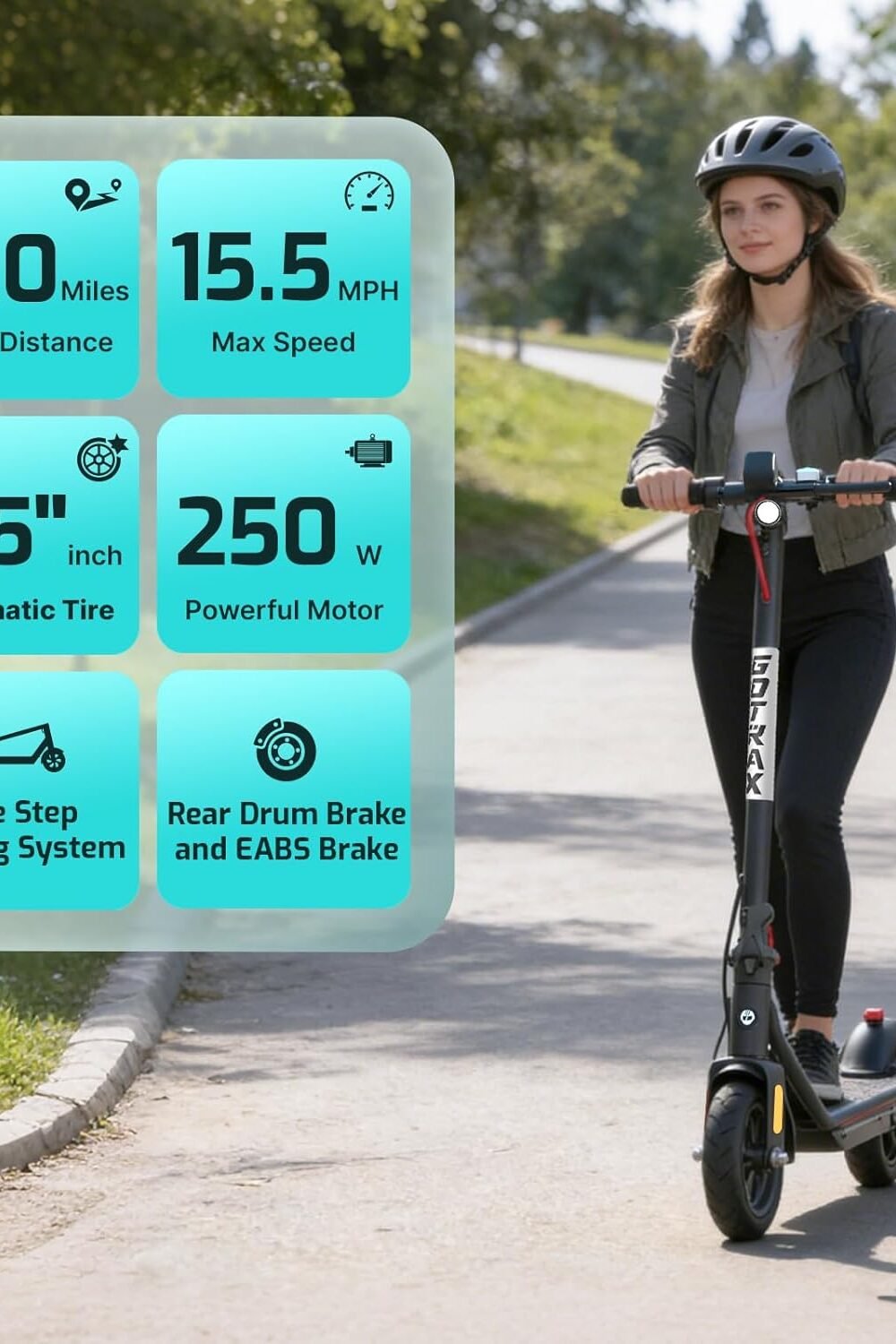 Gotrx Dult Electric Scooter - Max Mile Range, Foldable - Image 2
