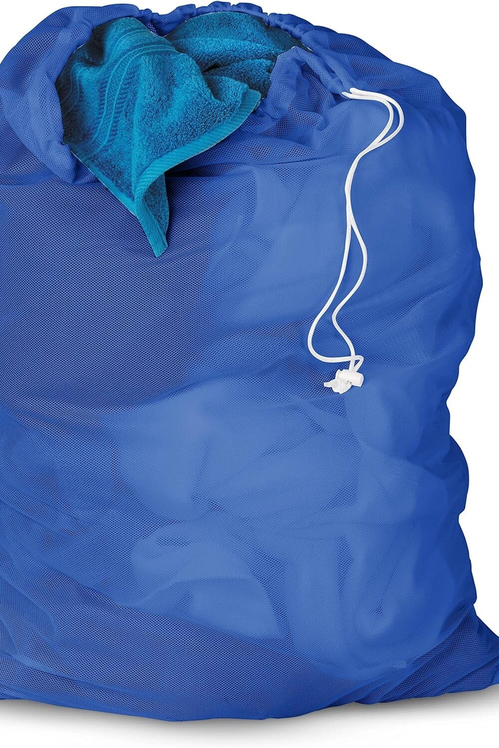 Honey-Can-Do Mesh Laundry Bag With Drawstrg, Blue - Image 2