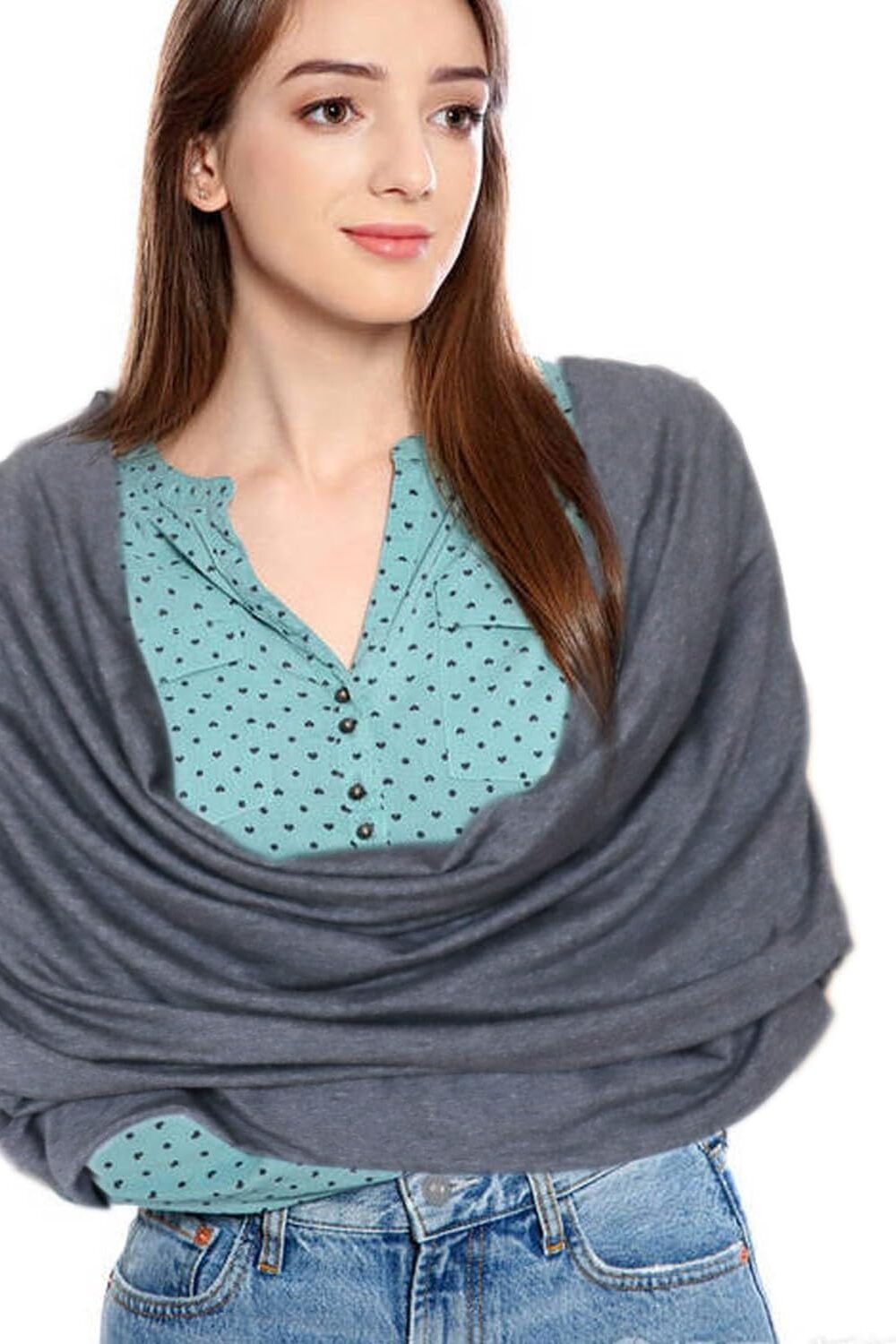 Infity Scarf With Hidden Pockets - Avel Blanket Wrap - Image 2