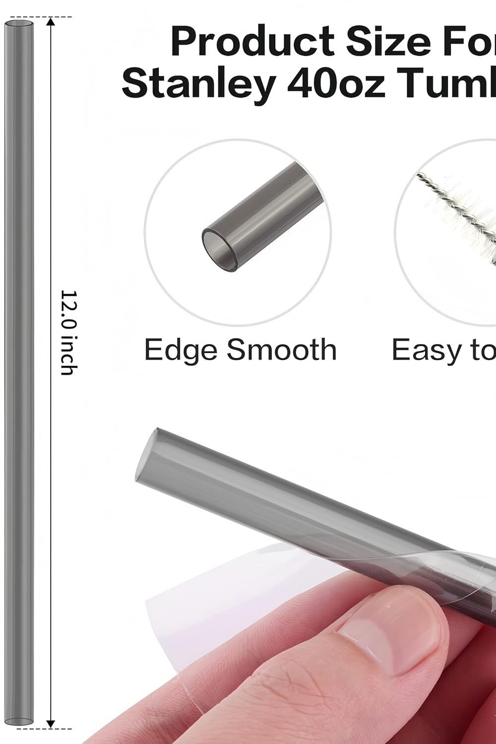 Reusable Long Straws Stanley Tumbler - Pack Of - Image 2