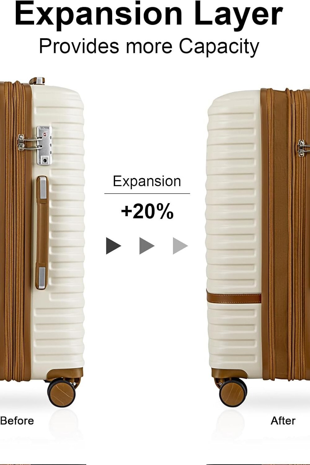 Joyway Expandable Carry-On Luggage Set - Hard Shell - Image 2