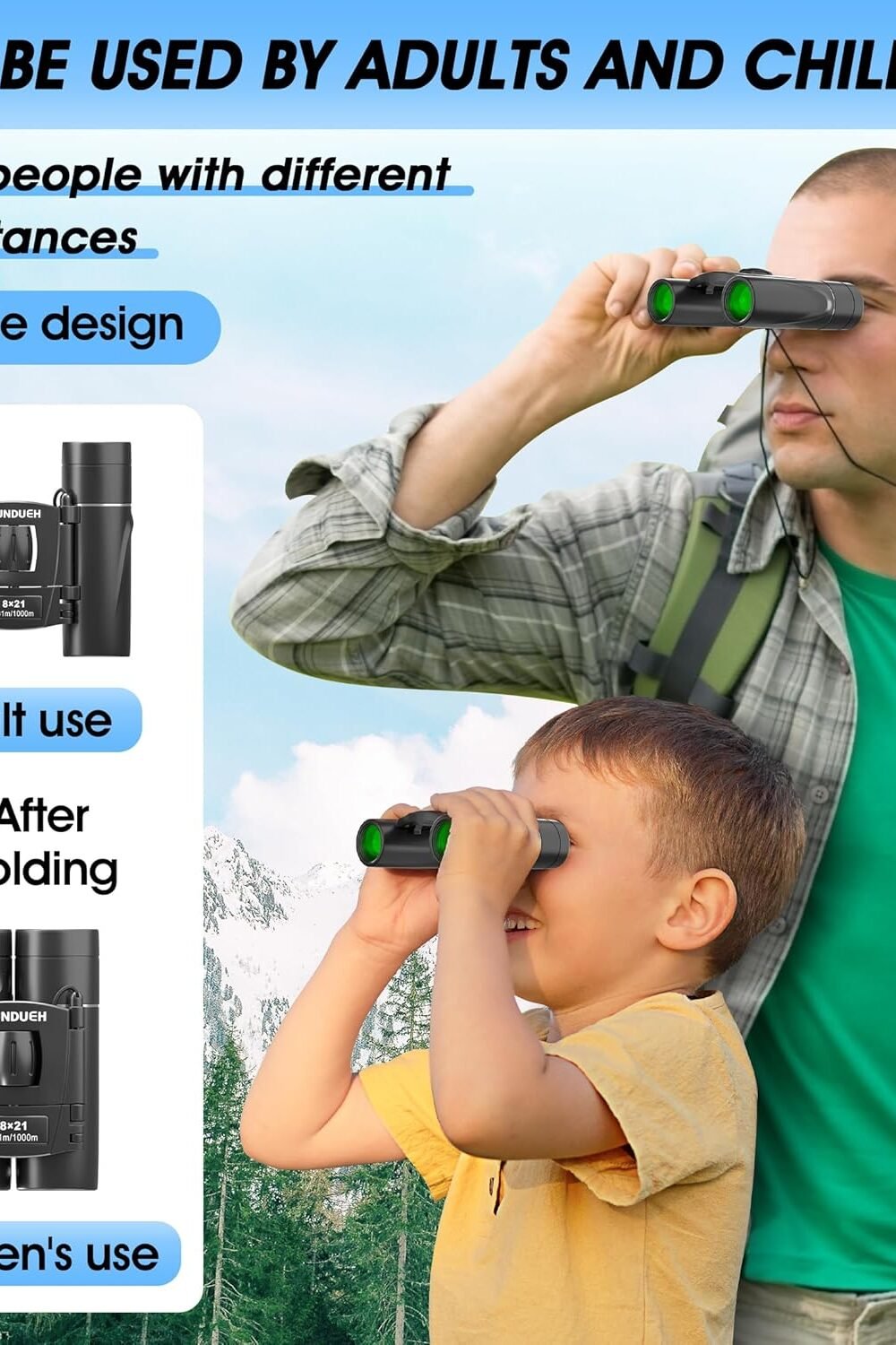 Mi Compact Waterproof Boculars Dults Kids - Image 2
