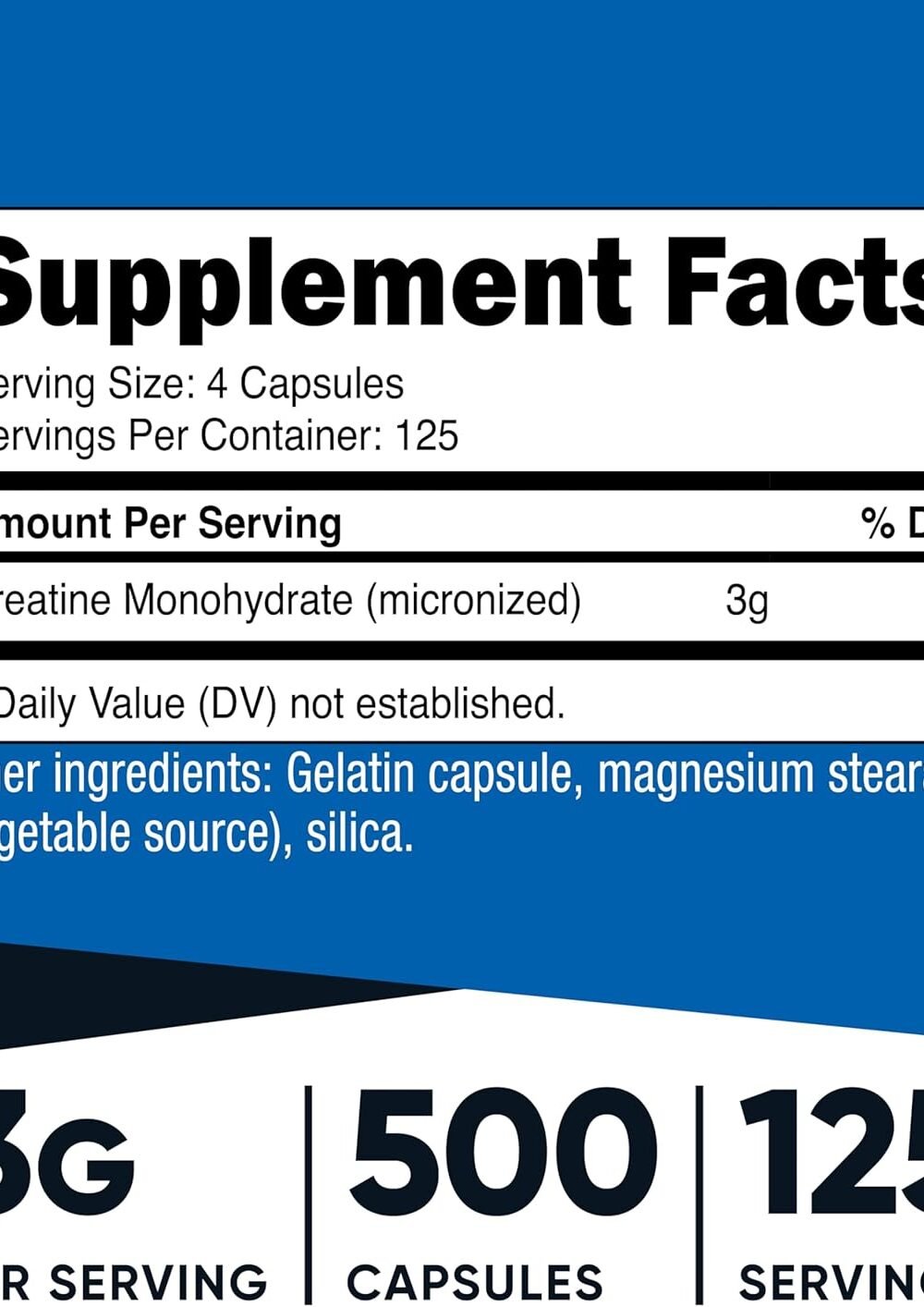 Nutricost Micronized Create Monohydrate Capsules - Image 2