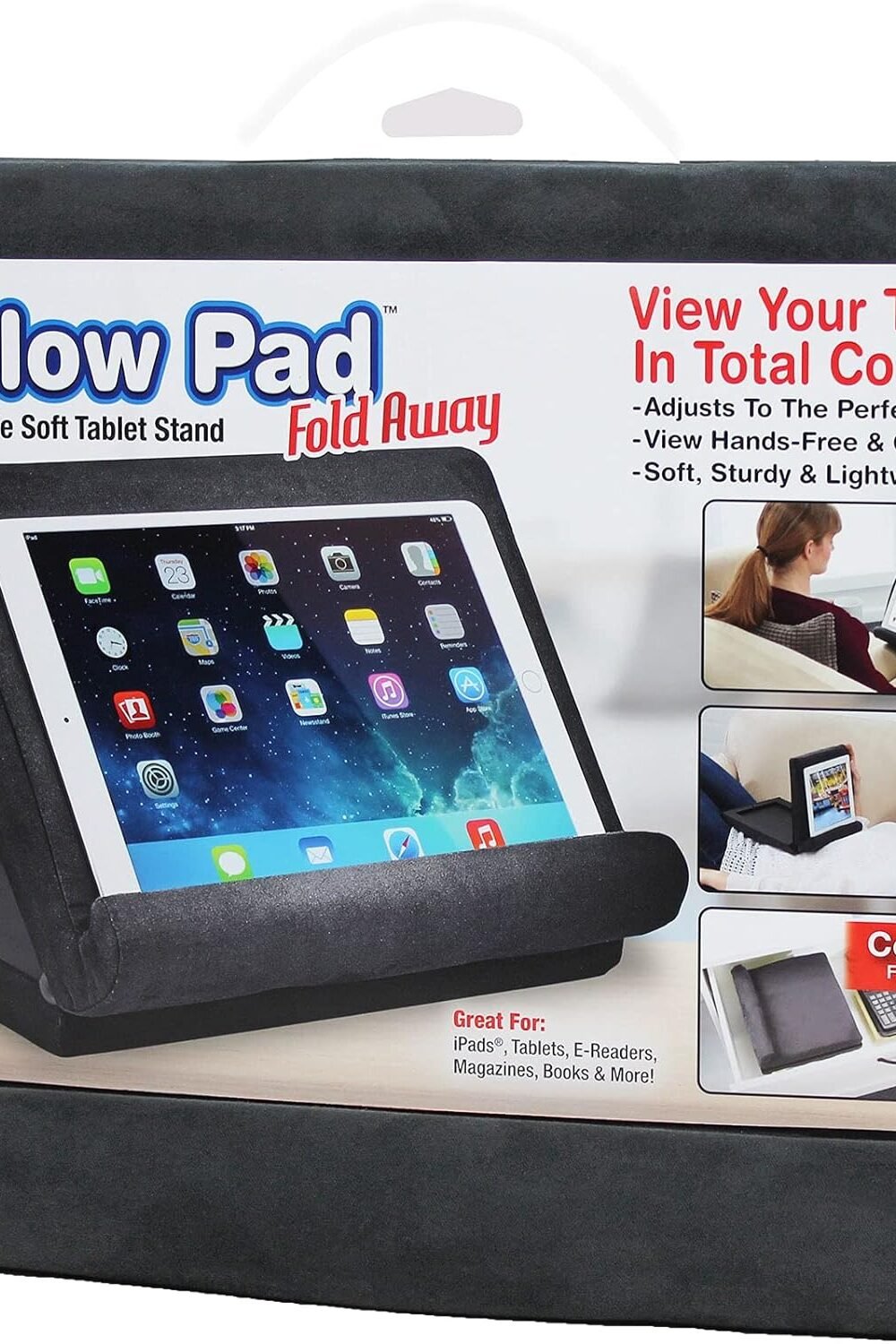 Ontel Multi-Ngle Soft Tablet Stand - Gray - Image 2