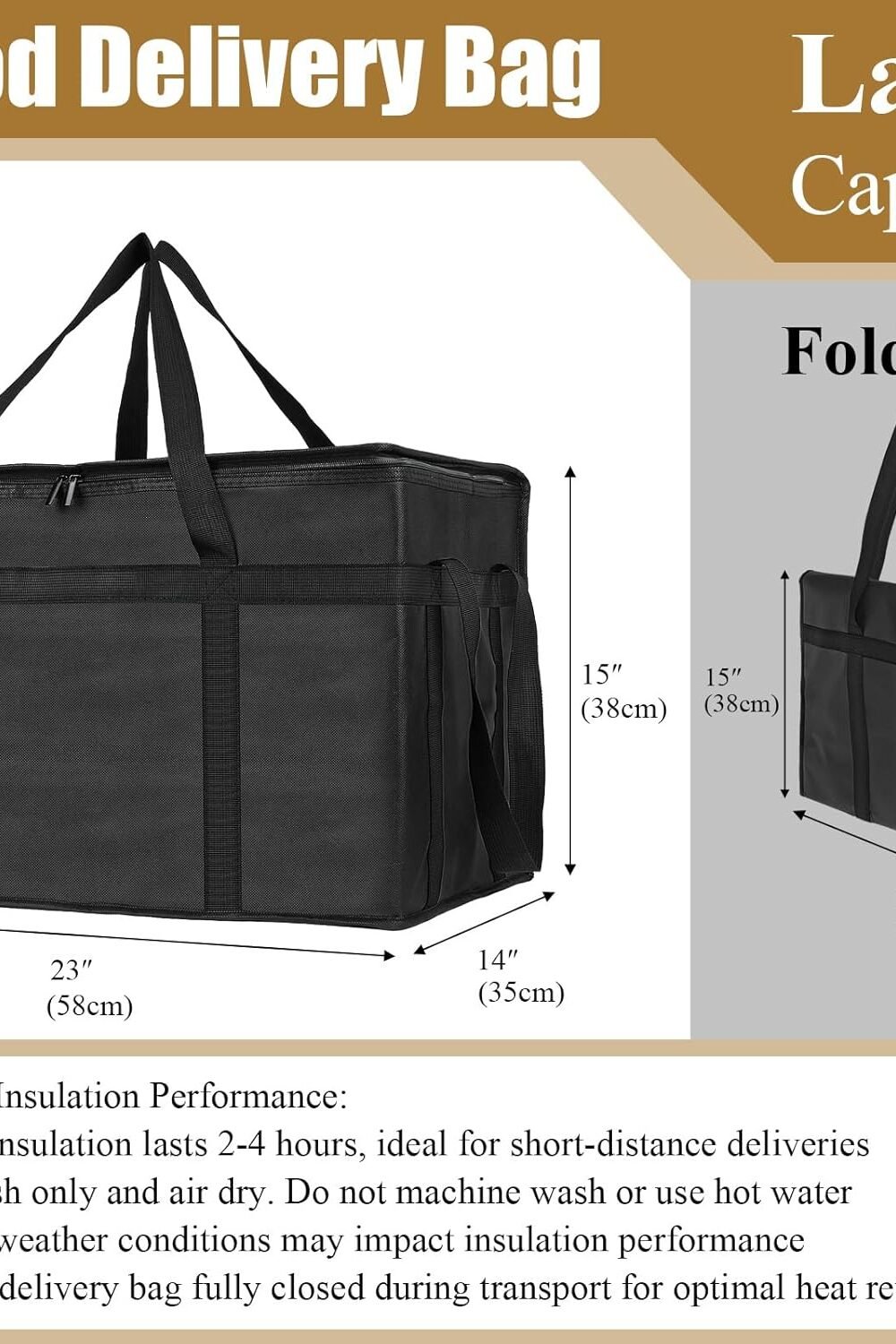 Xxxl Insulated Food Delivery Bag - Heavy-Duty Cooler - Image 2