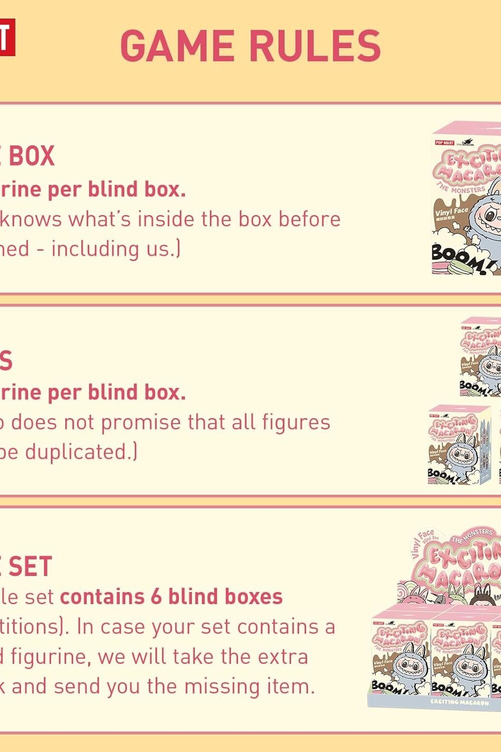 Pop Mrt The Monsters Macarons Collectible Figures - Image 2