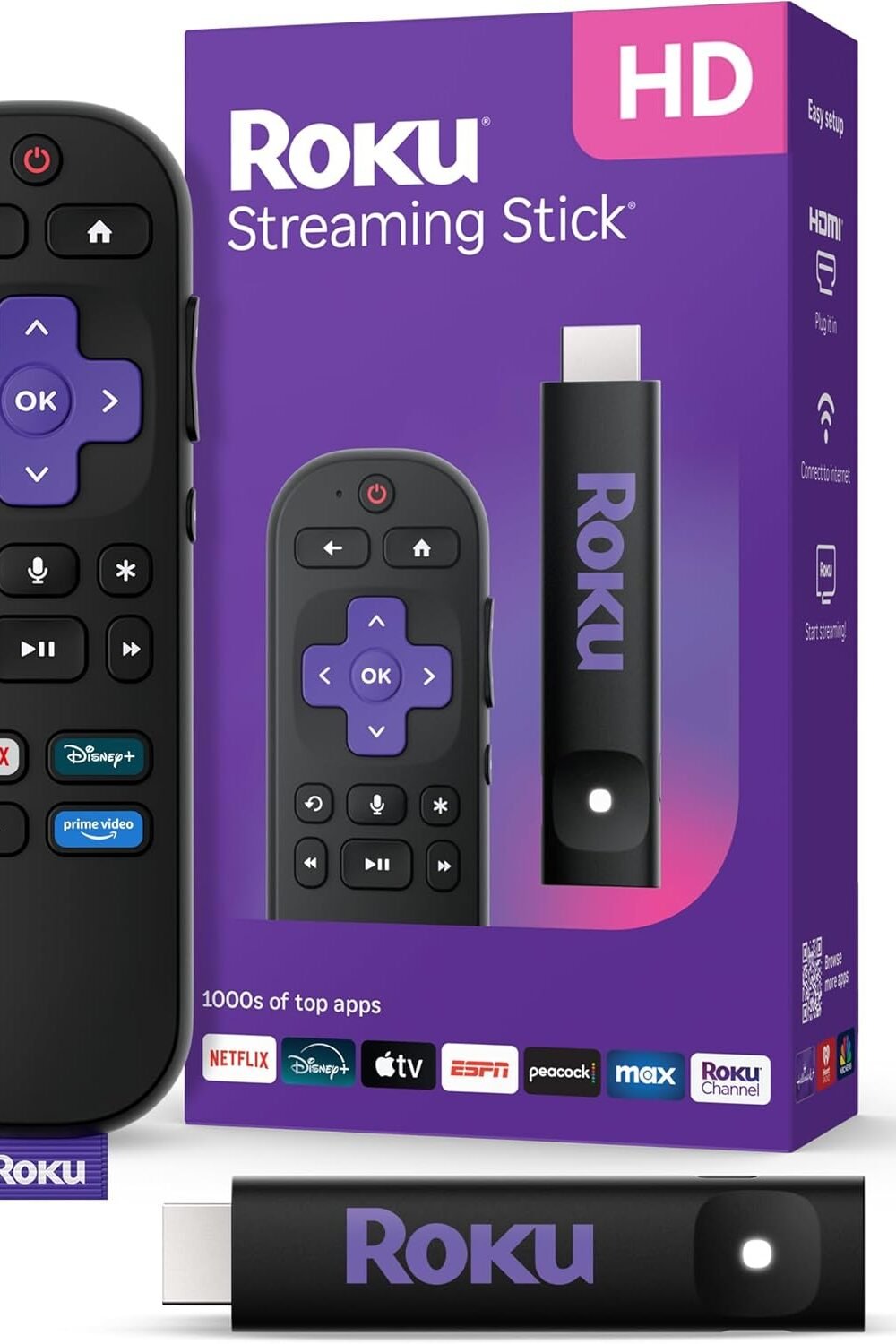 Roku Streamg Stick Hd With Voice Remote Free Live Tv - Image 2