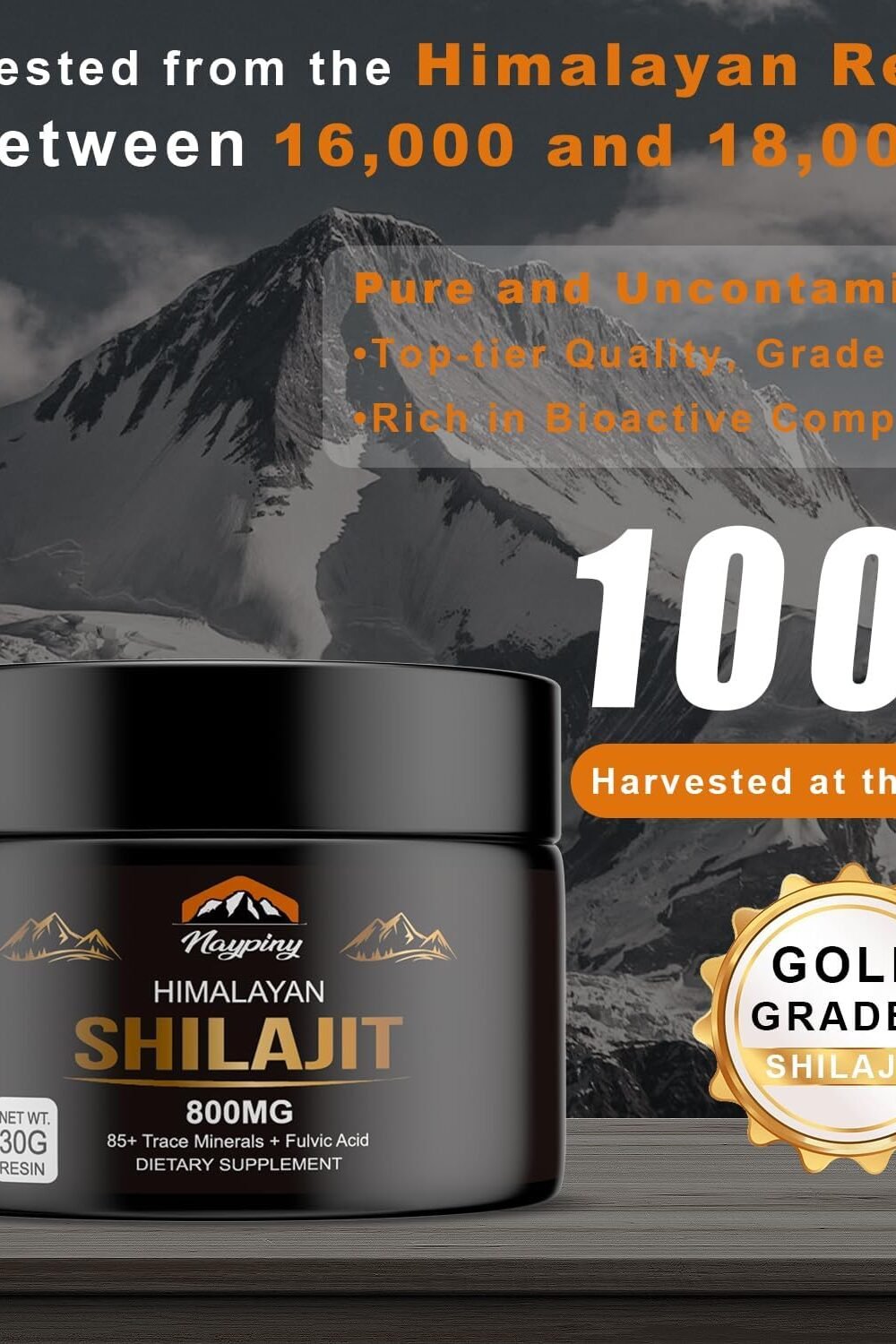 Pure Himalayan Shilajit Res - Gold Grade Energy Immunity - Image 2