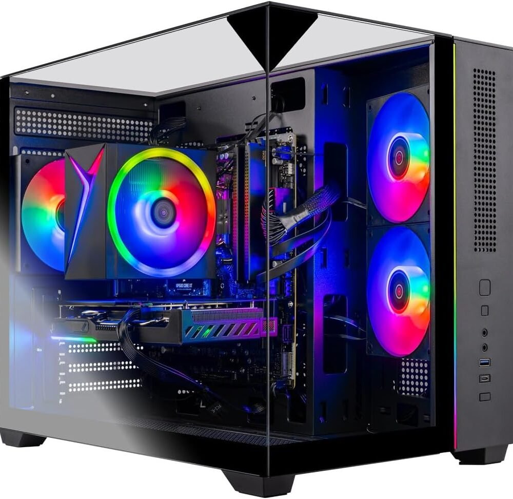 Skytech Crystal Gaming Pc, Ryzen 7, Rx 9060, 16Gb Ram, 1Tb Ssd - Image 2