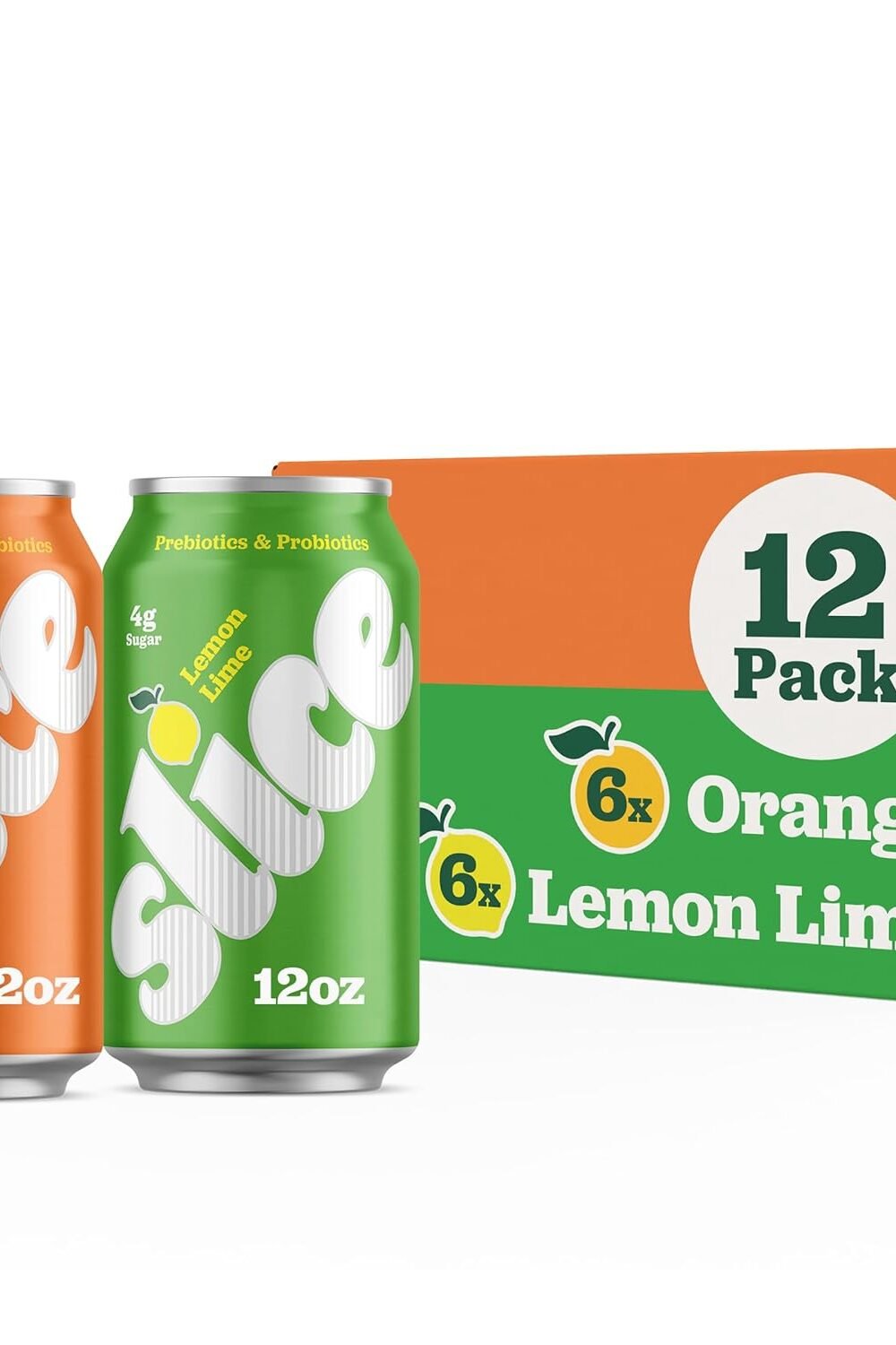 Slice Healthy Soda Variety Pack - Lemon Lime Orange - Image 2
