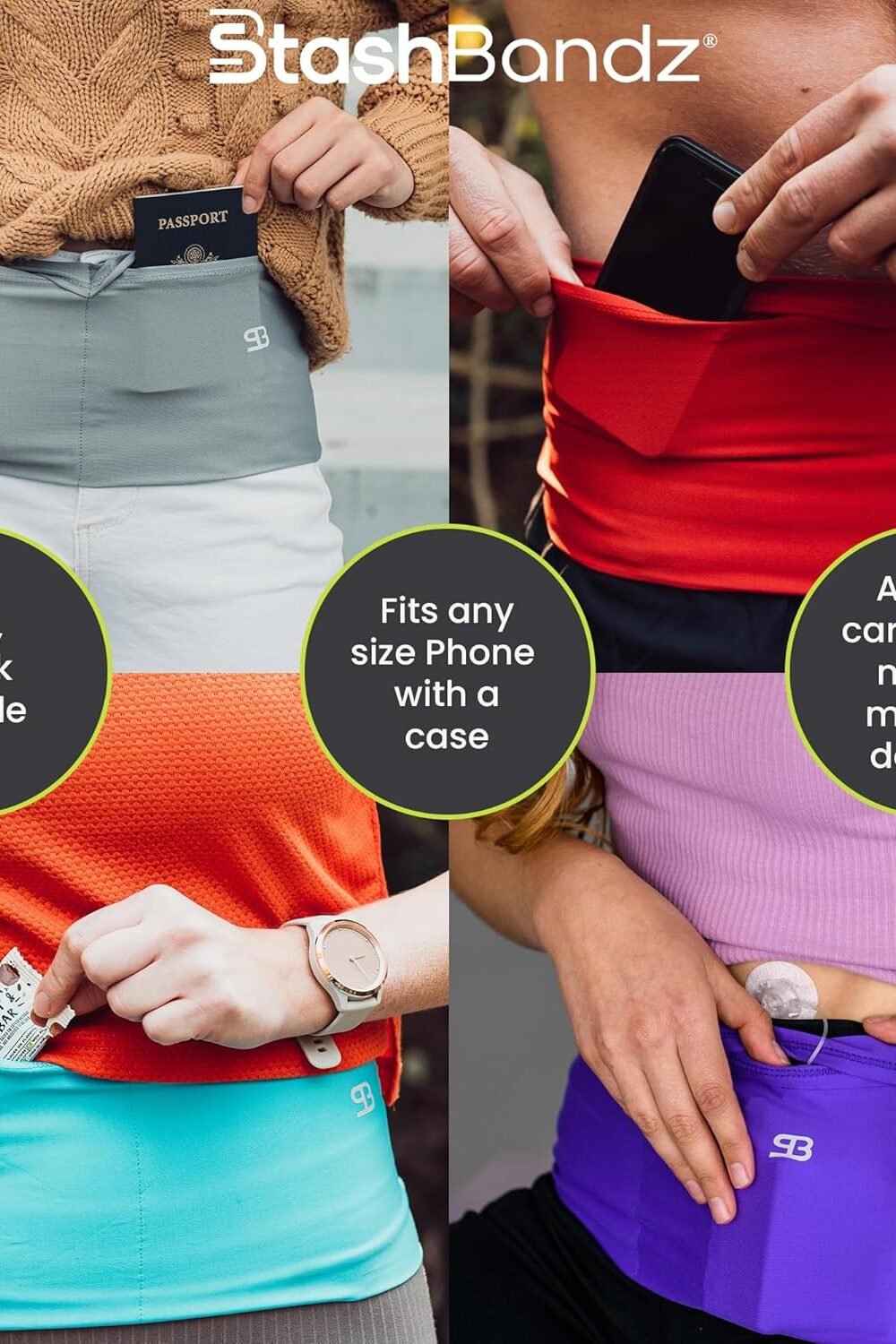 Stashbandz No-Bounce Runng Belt Men Women - Image 2