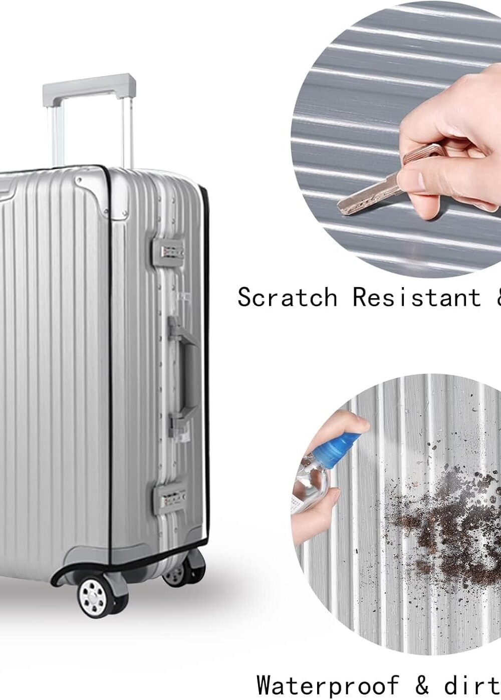 Clear Pvc Suitcase Cover - Waterproof Dustproof - Image 2