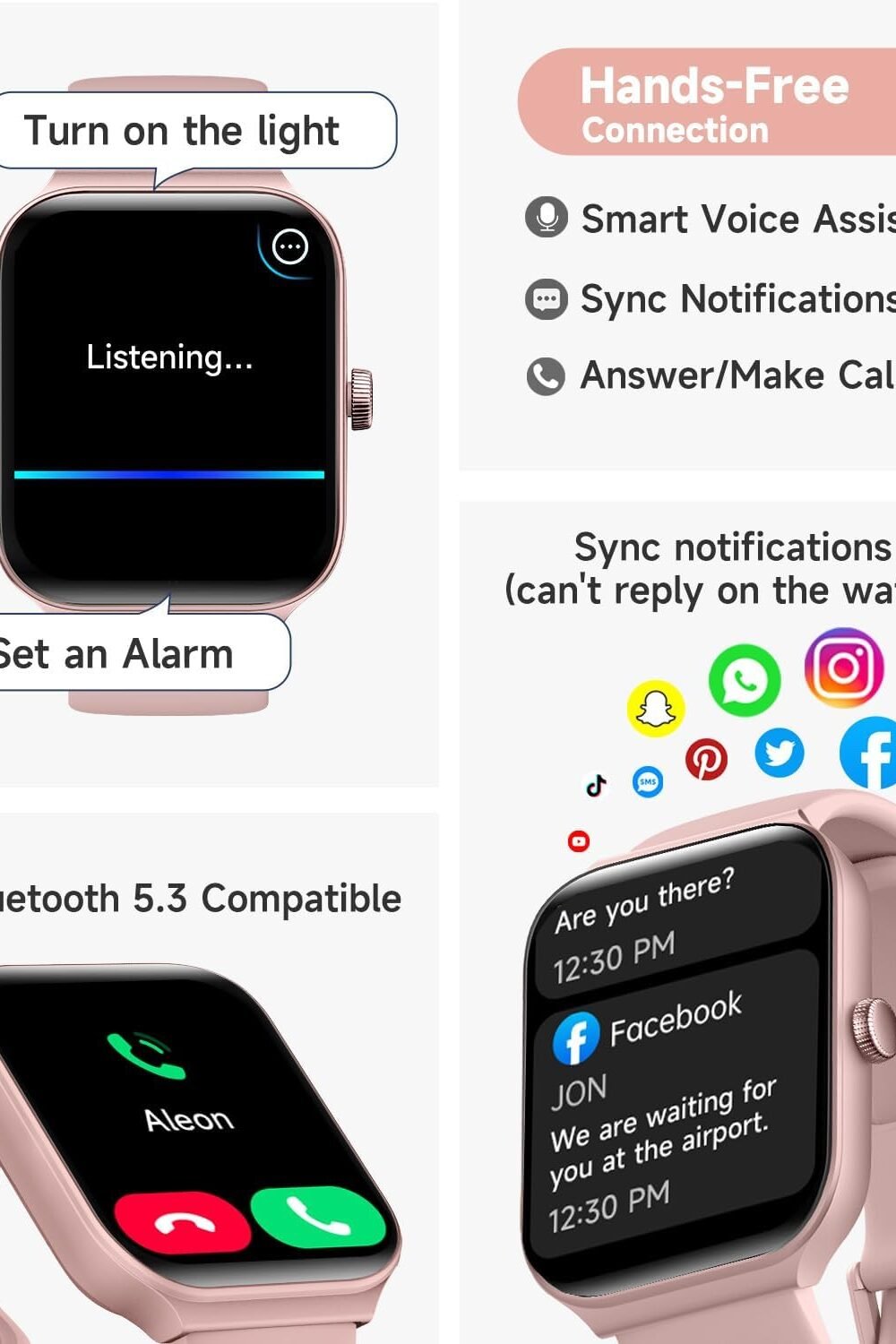 Toobur Smart Watch Women - Fitness Acker With Call Support - Image 2