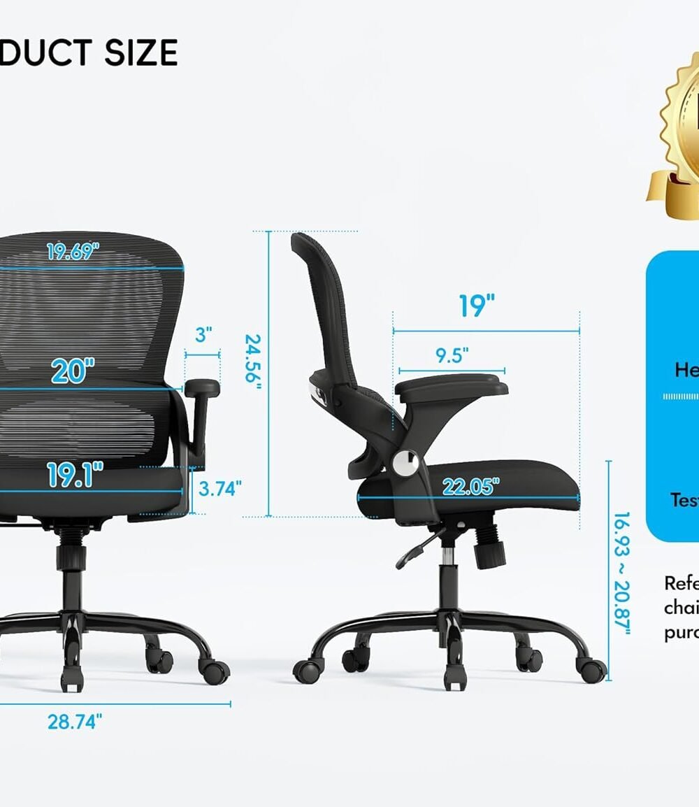 Ergonomic Office Chair With Back Support - Big Tall Design - Image 2