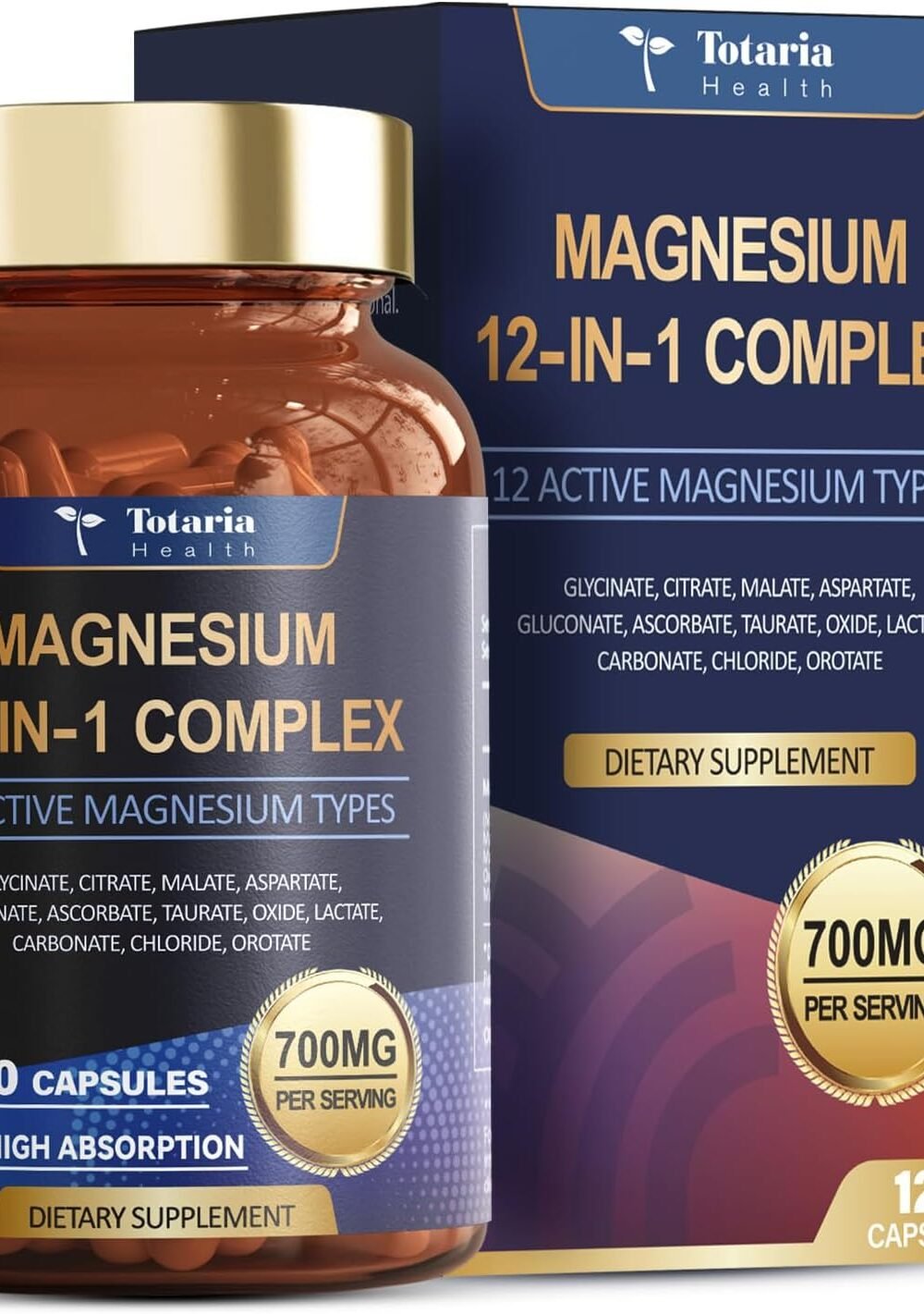 "Totaria 12-in-1 Magnesium Complex 700mg - Muscle & Heart Support" Amazon Coupons 50% to 80% 2 &Quot;Totaria 12-In-1 Magnesium Complex 700Mg - Muscle &Amp; Heart Support&Quot; Amazon Coupons 50% To 80% - Image 2