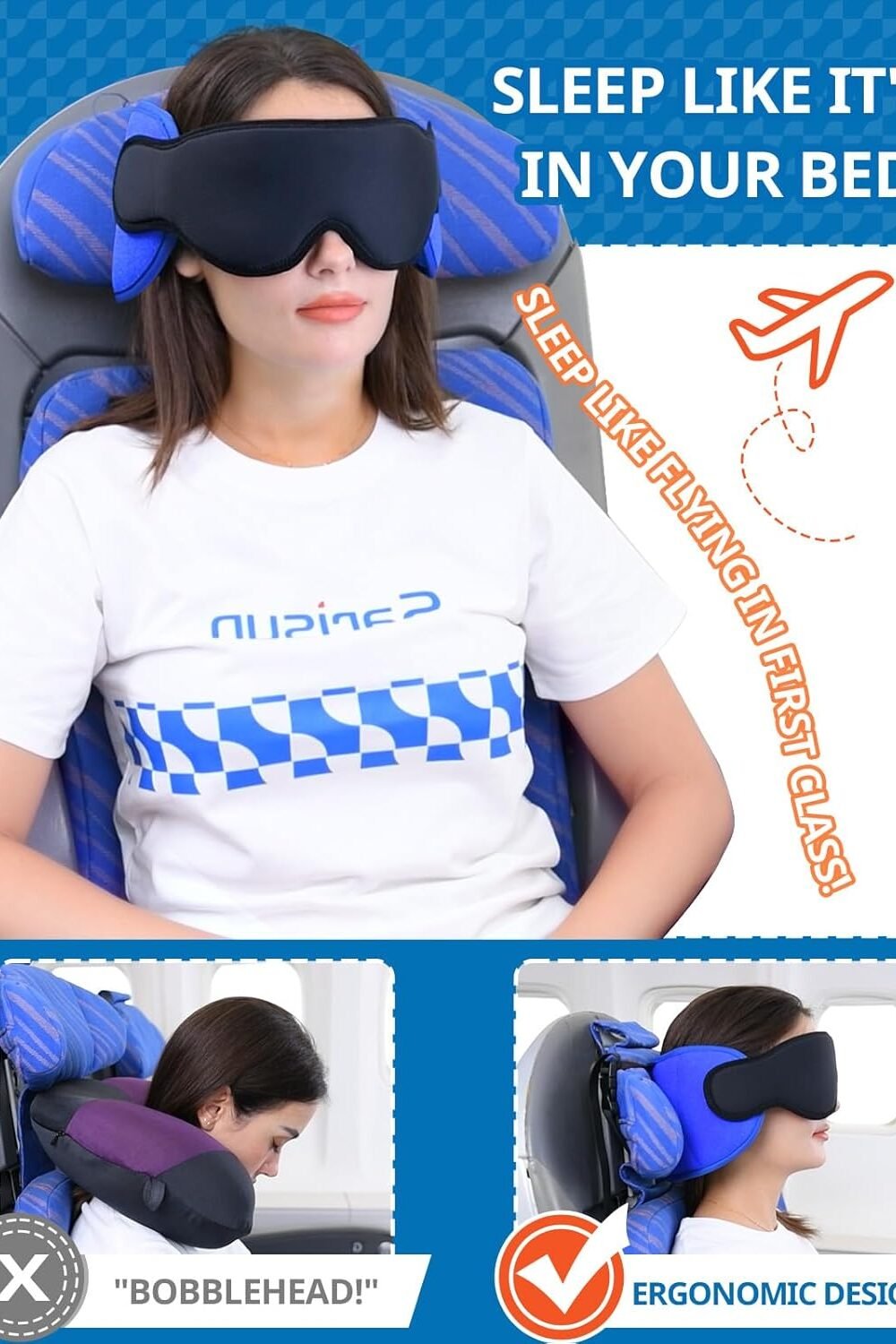 Avel Neck Pillow Sleep Mask Set Long Flights - Image 2