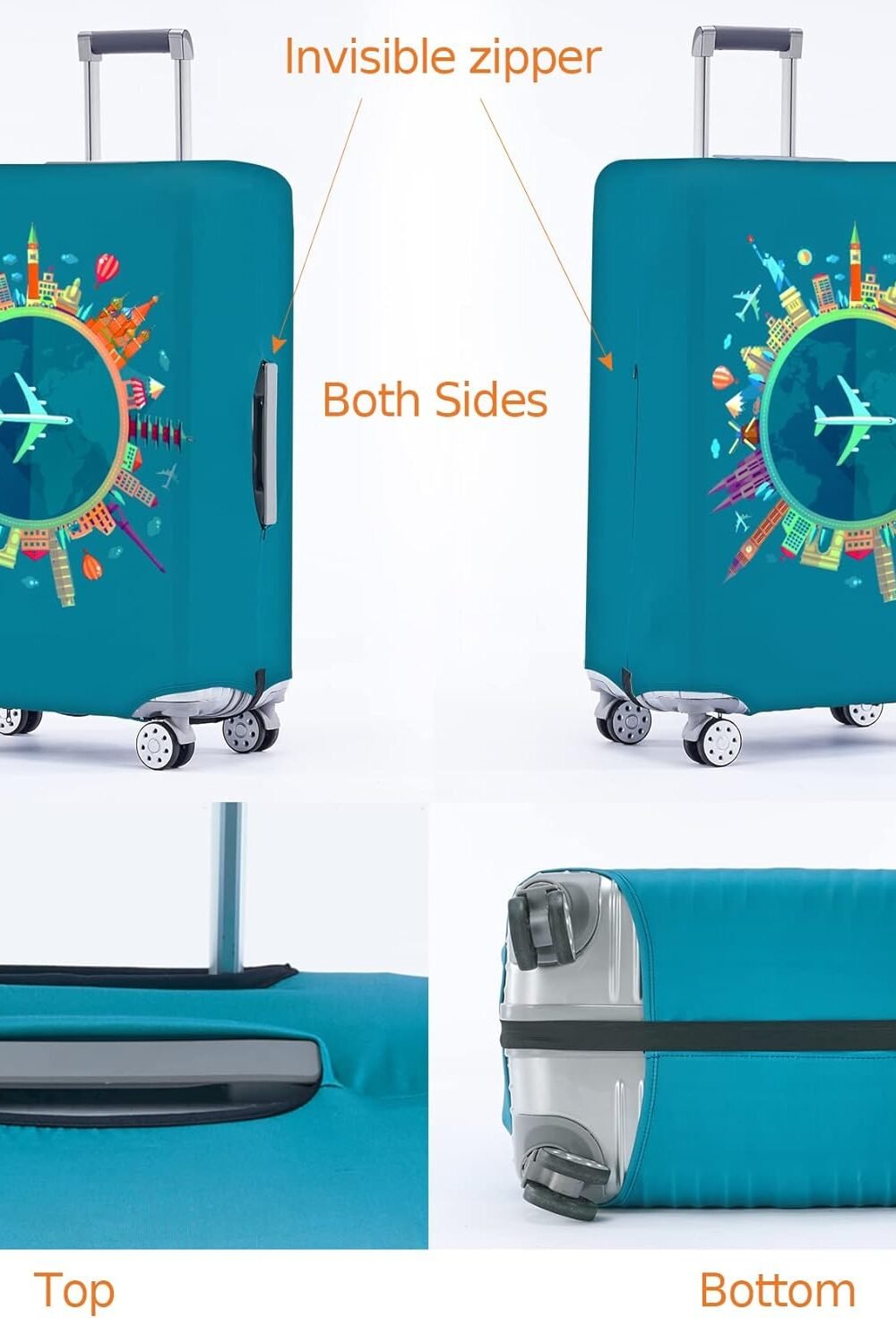 Velk Ts Pproved Luggage Covers - Dream Blue - Image 2