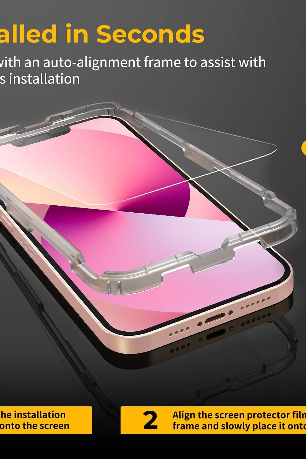 Unbrekcable Iphone Screen Protecr - Double Shatterproof Temp - Image 2