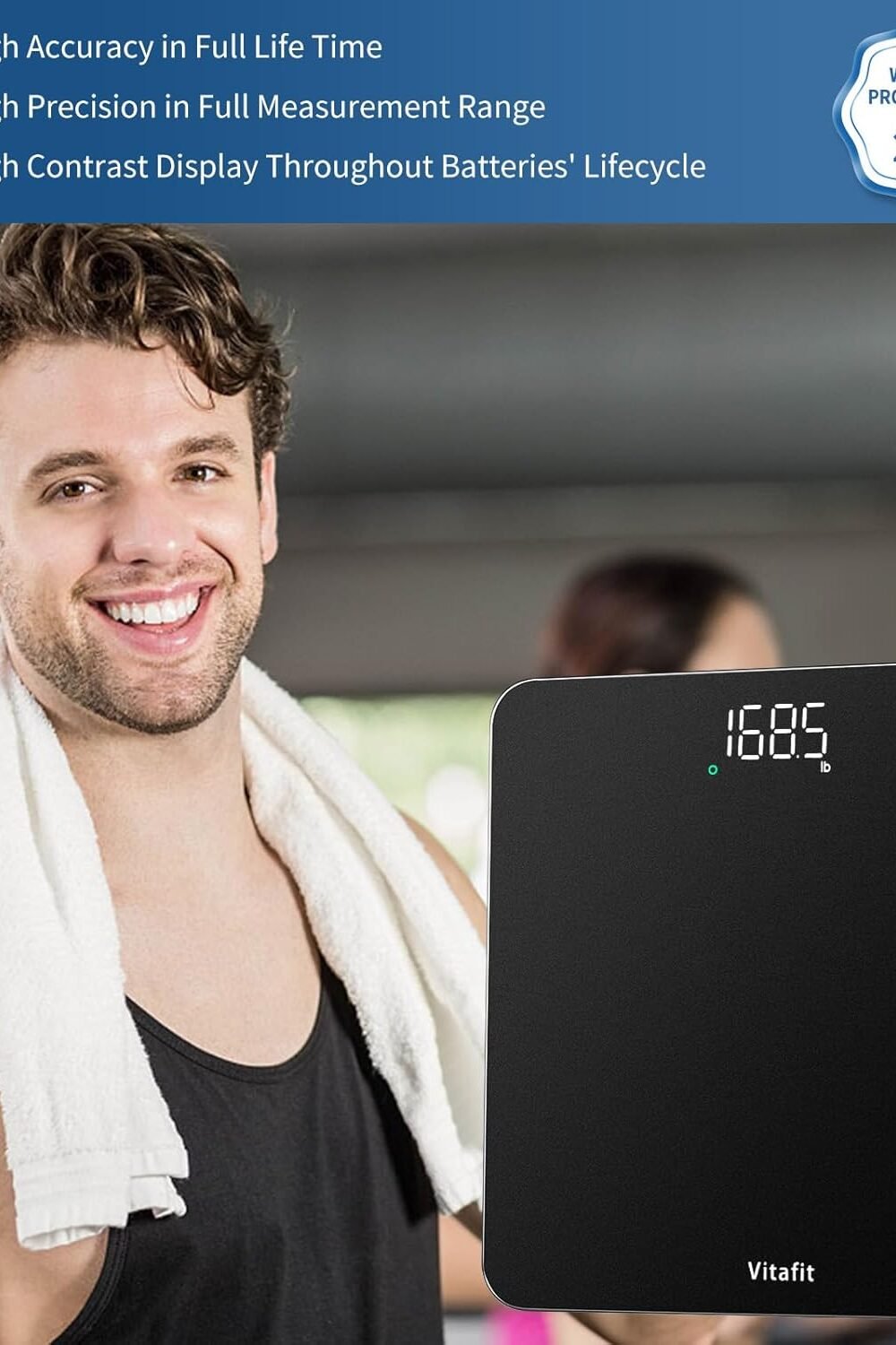 Vitafit Digital Body Weight Scale - High Ccuracy, Led Displa - Image 2