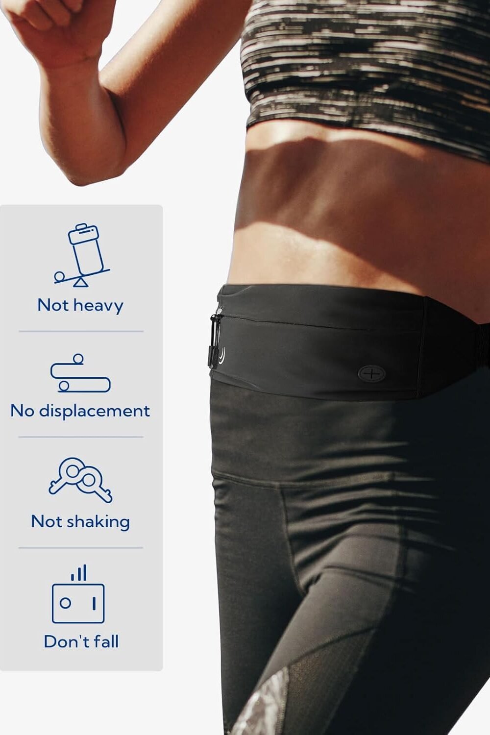 Wterfly Runng Belt Fanny Pack - Fitness Waist Bag - Image 2