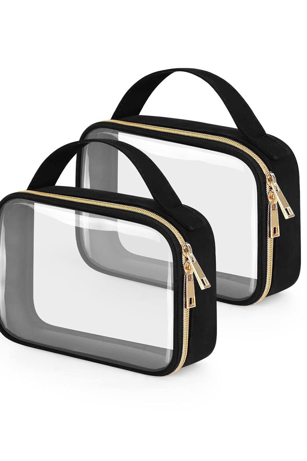 Clear Iletry Bag With Handles - Ts Pproved Makeup Organizer - Image 2