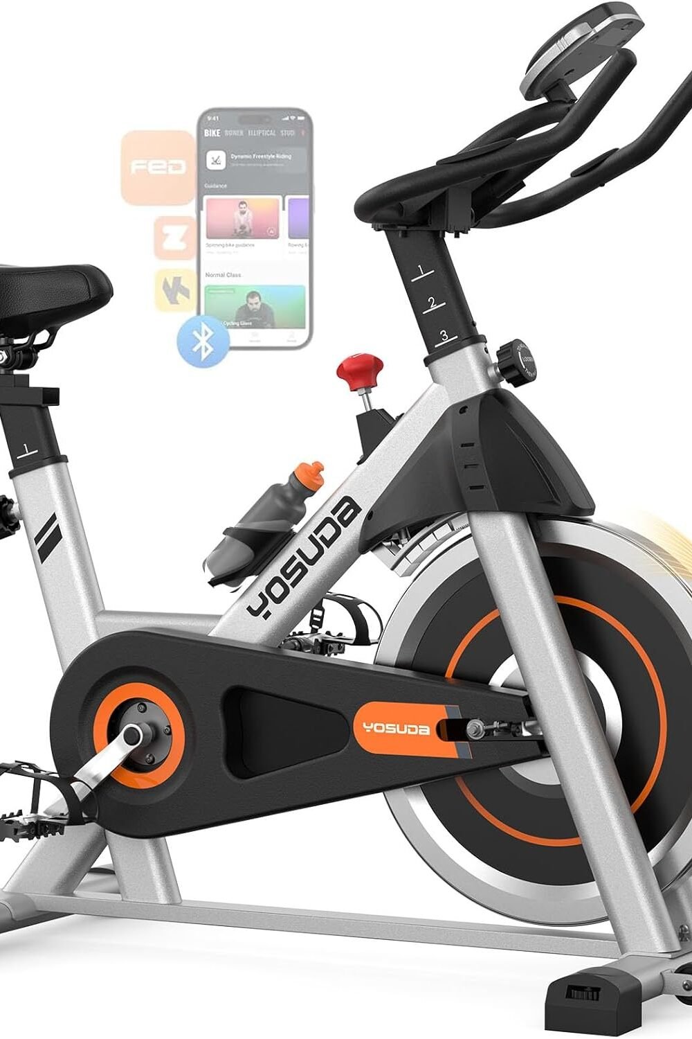 Yosud Magnetic Stationary Exercise Bike With Tablet Holder - Image 2