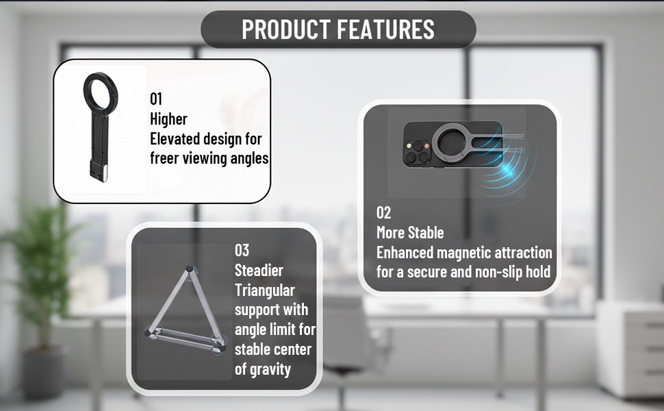 Magnetic Phone Stand Selfie Stick - Mi Pocket 566