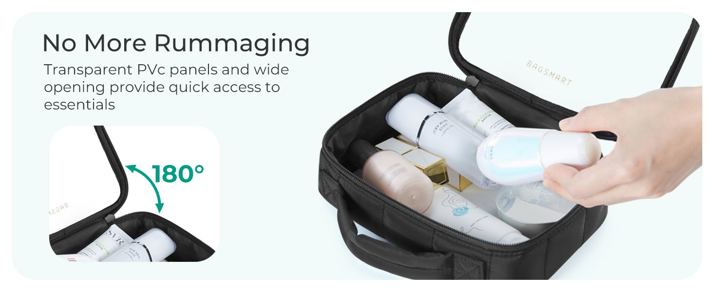 Large Clear TS-pproved Makeup Bag with Handle 562