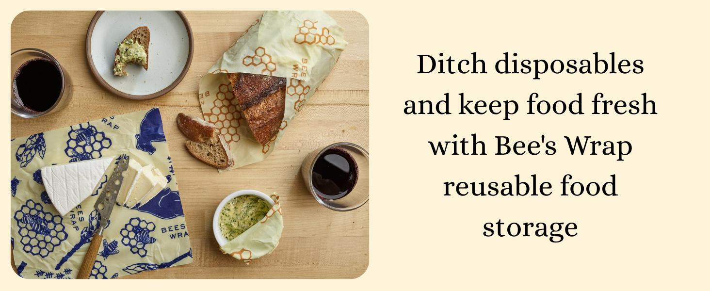 Bee's Wrap Reusable Beeswax Food Wraps - Sizes 587