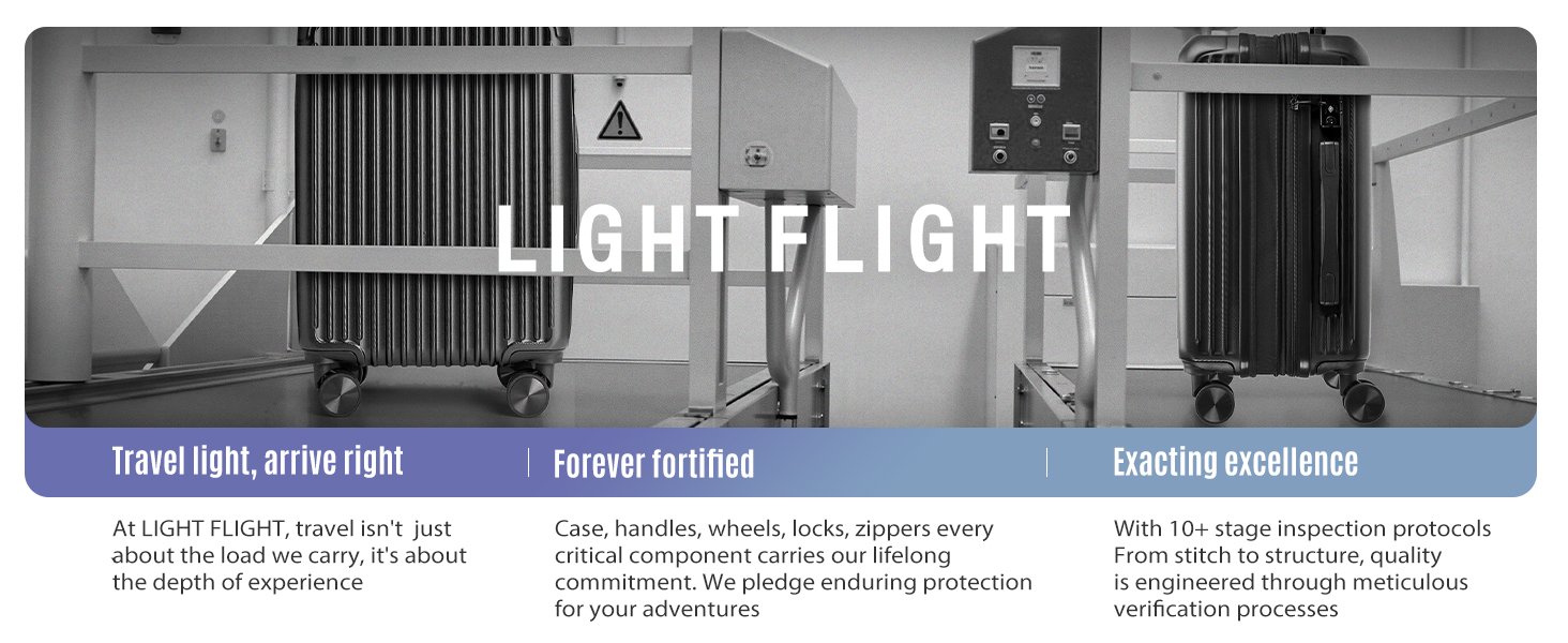 Durable Royal Blue Carry On Luggage with Wheels 419