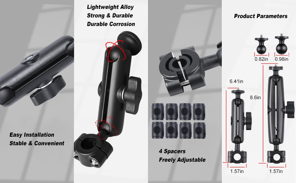 Dash Cam Mount GoPro Hero DSLR 545