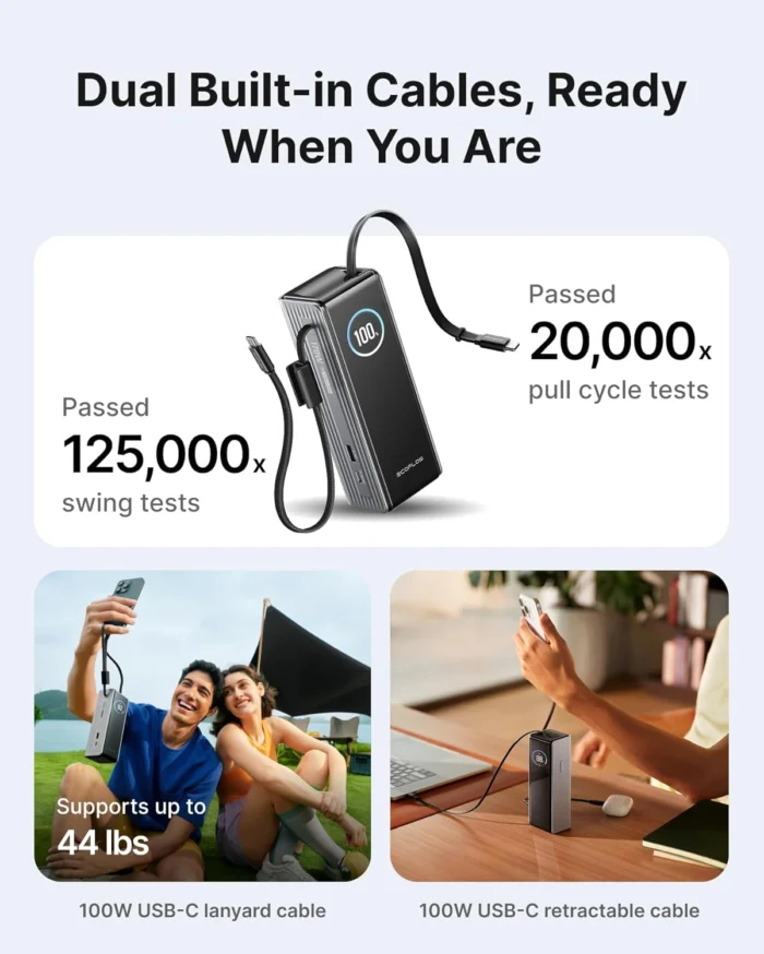 EF ECOFLOW Lapp Power Bank - Rapid Portable Charger with USB 2 Ef Ecoflow Lapp Power Bank 8211