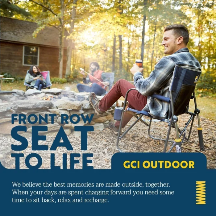 GCI Outdoor Freestyle Rocker Campg Chair - Portable Comtable 3 Gci Outdoor Freestyle Rocker Campg Chair