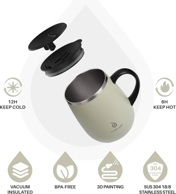 Insulated Coffee Mug with Handle - oz Staless Steel 2 Insulated Coffee Mug With Handle 8211