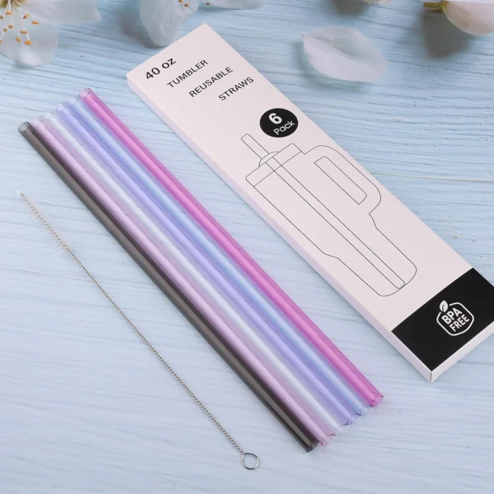 Joshey Replacement Straws Stanley Tumblers - Pack 5 Joshey 12 Inch Tritan Replacement Straws