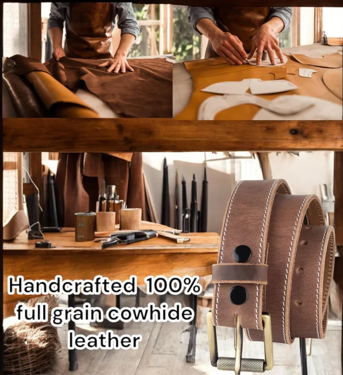 Men's Classic Full Gra Leather Belt with Hidden Pocket 7 Men8217S Classic Full Gra Leather Belt