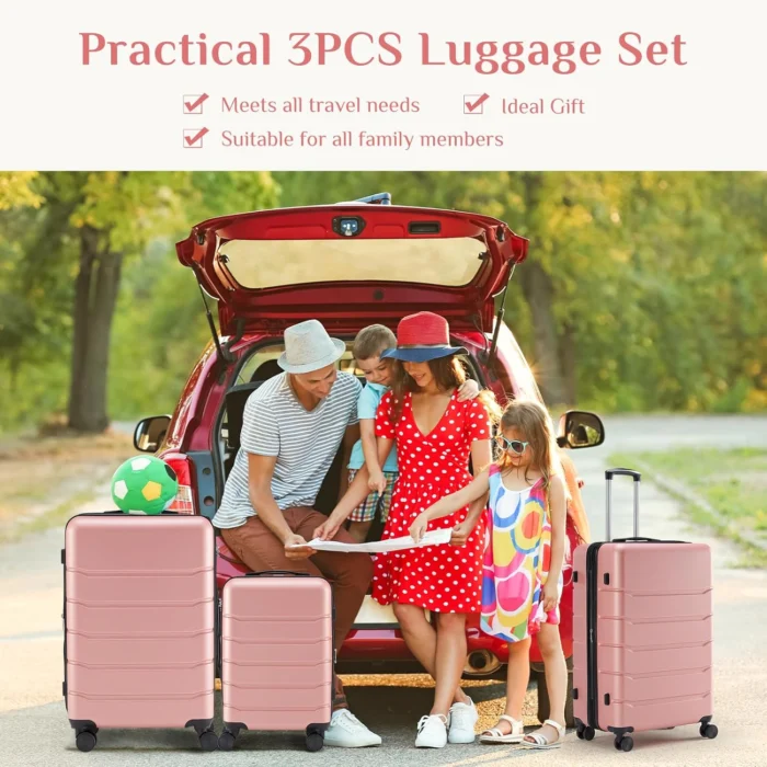 OLIXIS Hardside Suitcase Set with Spner Wheels 2 Olixis Hardside Suitcase Set With Spner