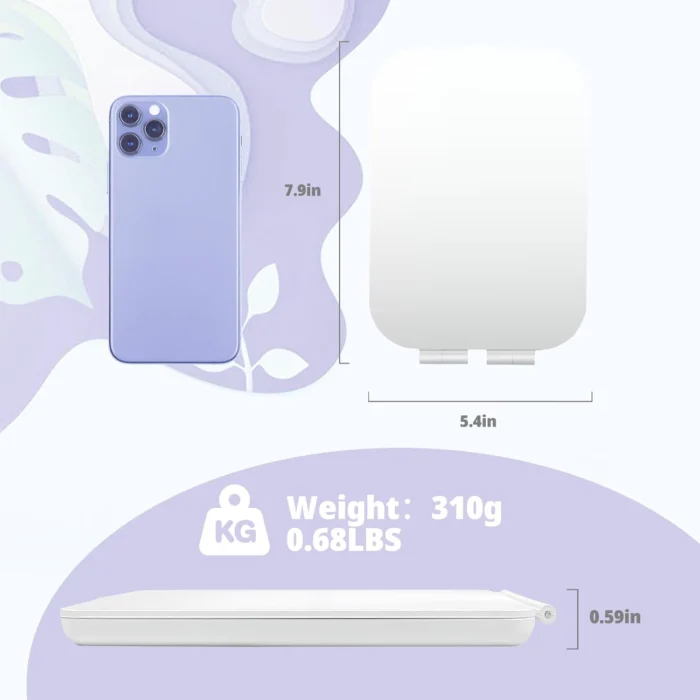 vel Portable Makeup Mirror with djustable Lights 4 Vel Portable Makeup Mirror With Djustable